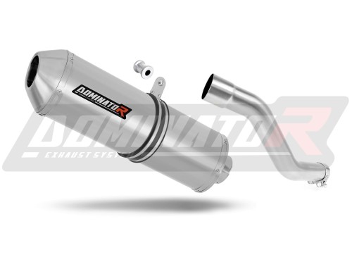 exhaust muffler DOMINATOR OVR fits the motorcycle SUZUKI DR 750 S / BIG RIGHT SIDE