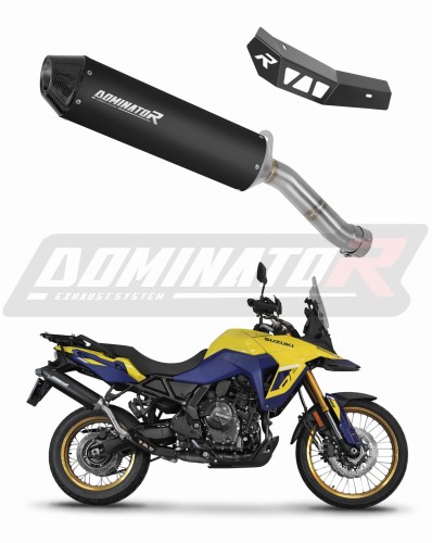 Suzuki V-Strom 800 / DE  EXHAUST Honda Muffler Auspuff Sportauspuff Silencer Echappement Silencieux Scarico Scarichi Escape Wydech Tłumik MX2 BLACK 2023 - 2024 DOMINATOR  X
