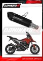 exhaust muffler DOMINATOR HP5 BLACK fits the motorcycle Ducati HYPERSTRADA 821 2013   2015 2