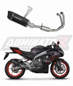 Aprilia RS 457 2024 - 2026 Komplett avgassystem Ljuddämpare HP6 SVART + dB killer