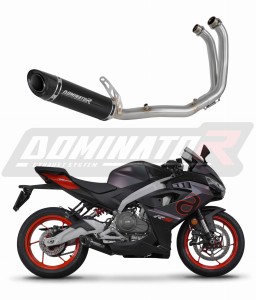 Aprilia RS 457 2024 - 2026 Komplett avgassystem LjuddämpareHP8 SVART + dB killer