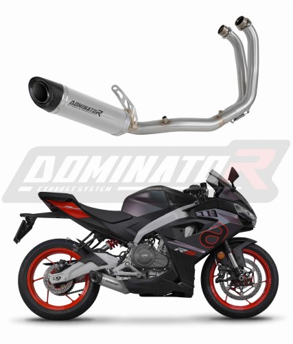 Aprilia RS 457 Exhaust Muffler Manifold Collector Auspuff Sportauspuff Silencer Echappement Silencieux Scarico Marmitta Scarichi Escape Wydech Tłumik Kolektor HP8 DOMINATOR Full Exhaust System x