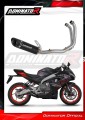 Aprilia RS 457 Exhaust Muffler Manifold Collector Auspuff Sportauspuff Silencer Echappement Silencieux Scarico Marmitta Scarichi Escape Wydech Tłumik Kolektor HP8 BLACK DOMINATOR Full Exhaust System