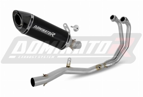 complete exhaust system with muffler DOMINATOR Full System HP8 BLACK fits to Yamaha MT03 2020  2023 2