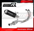 complete exhaust system with muffler DOMINATOR Full System OV G2 BLACK fits to Yamaha MT03 2020  2023 3