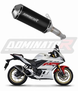 Yamaha YZF-R3 2019 - 2024 Avgas Ljuddämpare OV G2 SVART + dB killer