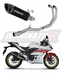 Yamaha YZF-R3 2019 - 2024 Komplett avgassystem Ljuddämpare HP8 SVART + dB killer