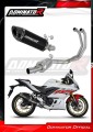 complete exhaust system with muffler DOMINATOR Full System HP8 BLACK fits the motorcycle Yamaha YZF R3 2019   2024 3