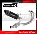 complete exhaust system with muffler DOMINATOR Full System HP8 BLACK fits the motorcycle Yamaha YZF R3 2019   2024 4