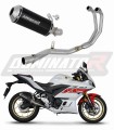 complete exhaust system with muffler DOMINATOR Full System OV G2 BLACK fits the motorcycle Yamaha YZF R3 2019   2024 2