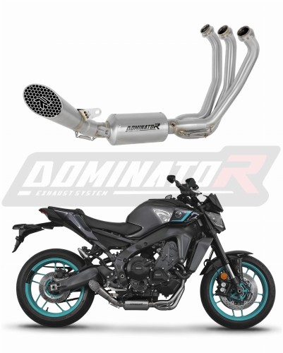 Yamaha MT-09 2024 EXHAUST Collector Manifold EX Full System Muffler Auspuff Sportauspuff Silencer Echappement Silencieux Scarico Scarichi Escape Wydech Tłumik GP3 Dominator Exhaust System X