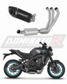 Yamaha MT-09 2024 EXHAUST Collector Manifold EX Full System Muffler Auspuff Sportauspuff Silencer Echappement Silencieux Scarico Scarichi Escape Wydech Tłumik HP8 BLACK Dominator Exhaust System X