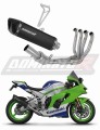 complete exhaust system with muffler DOMINATOR Full System HP6 BLACK fits the motorcycle Kawasaki ZX10R / RR 2021   2025