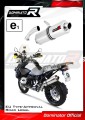 exhaust muffler DOMINATOR homologated road legal oval fits the motorcycle BMW R1200GS 2010   2012 2