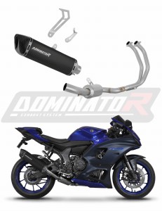 Yamaha YZF R7 2021 - 2024 RACE Komplett avgassystem Ljuddämpare HP6 SVART + dB killer