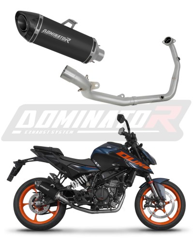 complete exhaust system with muffler DOMINATOR Full System HP8 BLACK fits to KTM 125 Duke 2024