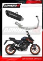 KTM 125 Duke 2024  EXHAUST Collector Manifold Full System Muffler Auspuff Sportauspuff Silencer Echappement Silencieux Scarico Scarichi Escape Wydech Tłumik HP8 BLACK Dominator Exhaust System