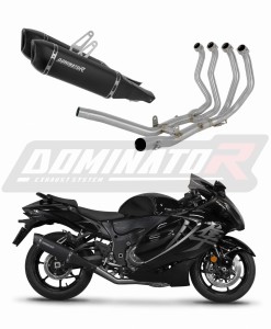 Suzuki GSX 1300 R Hayabusa 2021 - 2024 Komplett avgassystem LjuddämpareHP6 SVART