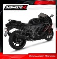 Suzuki GSX 1300 R Hayabusa 2021 - 2024 EXHAUST Collector Manifold Full System Muffler Auspuff Sportauspuff Silencer Echappement Silencieux Scarico Scarichi Escape Wydech Tłumik HP6 BLACK Dominator Exhaust System 2
