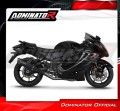 Suzuki GSX 1300 R Hayabusa 2021 - 2024 EXHAUST Collector Manifold Full System Muffler Auspuff Sportauspuff Silencer Echappement Silencieux Scarico Scarichi Escape Wydech Tłumik HP6 BLACK Dominator Exhaust System 3