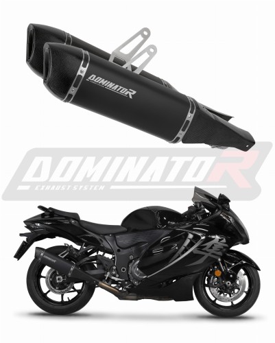 exhaust muffler DOMINATOR HP6 BLACK fits to Suzuki GSX 1300 R Hayabusa 2021  2026 6