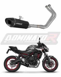Kawasaki Ninja 650 2023 - 2026 Komplett avgassystem Ljuddämpare HP8 SVART + dB killer