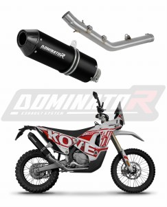 Kove 450 RALLY 2023 - 2025 Avgas Ljuddämpare MX2 SVART + dB killer