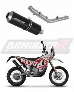 Kove 450 RALLY 2023 - 2025 Avgas Ljuddämpare MX SVART + dB killer