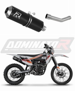Kayo K5 300 Enduro 2024 - 2025 Avgas Ljuddämpare MX SVART + dB killer