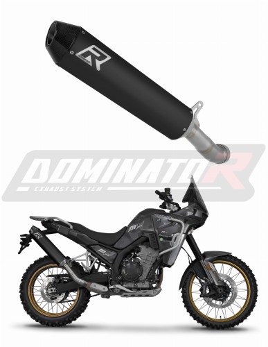 exhaust muffler DOMINATOR MX2 BLACK fits the motorcycle Kove 800 X Pro Adventure 2023   2026