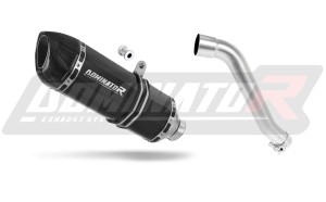Honda XL 650 V TRANSALP 2001 - 2007 Avgas Ljuddämpare HP1 SVART + dB killer