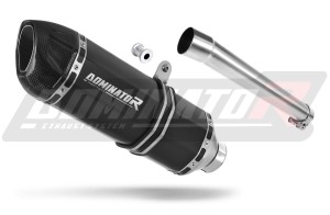 Honda XRV 750 AFRICA TWIN 1996 - 2003 RD07A Avgas Ljuddämpare HP1 SVART + dB killer
