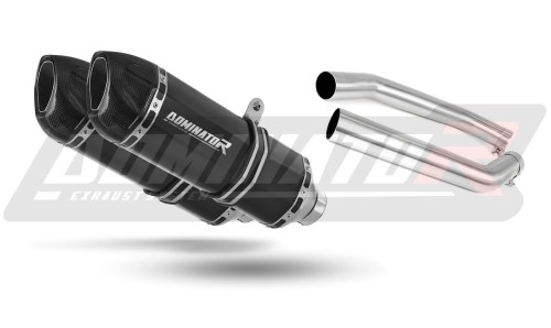 VTR 1000 SP2 EXHAUST Honda Muffler Auspuff Sportauspuff Silencer Echappement Silencieux Scarico Scarichi Escape Wydech Tłumik Carbon Tip HP1 BLACK 2002 - 2006 Dominator  x