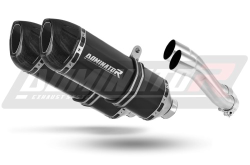 GPZ 500 EXHAUST Kawasaki Muffler Auspuff Sportauspuff Silencer Echappement Silencieux Scarico Scarichi Escape Wydech Tłumik Carbon Tip HP1 BLACK 1987 - 2003 Dominator  x