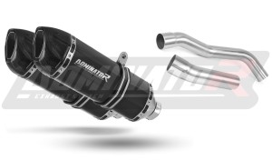 Kawasaki Z1000 2007 - 2009 Avgas Ljuddämpare HP1 SVART + dB killer