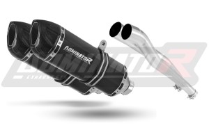 Kawasaki ZZR 1400 2006 - 2011 Avgas Ljuddämpare HP1 SVART + dB killer