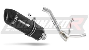 Suzuki DL 650 V Strom / XT 2012 - 2016 Avgas Ljuddämpare HP1 SVART + dB killer