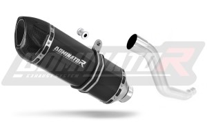 Suzuki XF 650 Freewind 1997 - 2003 Avgas Ljuddämpare HP1 SVART + dB killer