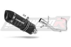 Yamaha YBR 125 2009 - 2018 Komplett avgassystem LjuddämpareHP1 SVART + dB killer
