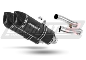 Yamaha XJR 1200 1995 - 1998 Avgas Ljuddämpare HP1 SVART + dB killer