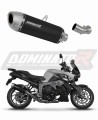 exhaust muffler DOMINATOR S6 BLACK fits the motorcycle BMW K1300R 2007   2015