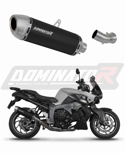exhaust muffler DOMINATOR S6 BLACK fits the motorcycle BMW K1300R 2007   2015