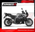 exhaust muffler DOMINATOR S6 BLACK fits the motorcycle BMW K1300R 2007   2015 4
