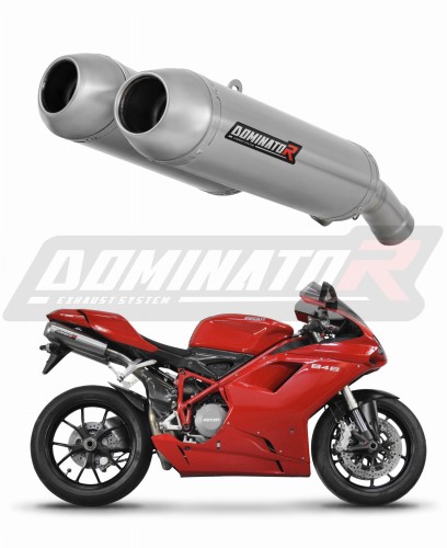 Ducati 848 2008 - 2013 EXHAUST Suzuki Muffler Auspuff Sportauspuff Silencer Echappement Silencieux Scarico Scarichi Escape Wydech Tłumik OVR Dominator x