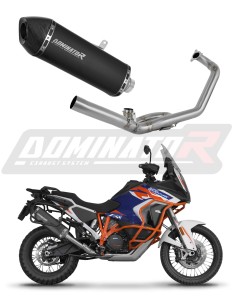 KTM 1290 Super Adventure 2021 - 2024 Komplett avgassystem Ljuddämpare HP7 SVART + dB killer