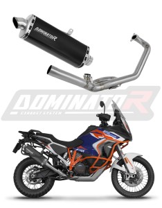 KTM 1290 Super Adventure 2021 - 2024 Komplett avgassystem Ljuddämpare P7 SVART + dB killer