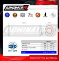 wydech tłumik DOMINATOR OVR CZARNY pasujący do motocykla Yamaha XJR 1300 1999 - 2006 3