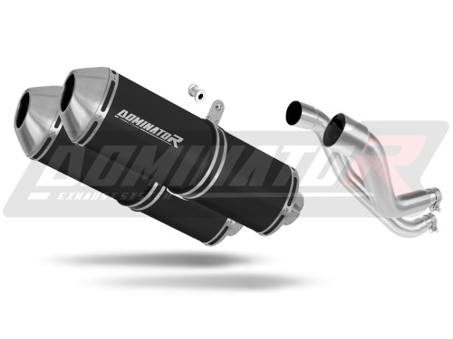 wydech tłumik DOMINATOR OVR CZARNY pasujący do motocykla Aprilia Pegaso 650 Strada 2005 - 2006