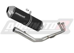 Yamaha T-MAX 500 2008 - 2011 Komplett avgassystem LjuddämpareOVR SVART + dB killer