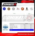 wydech tłumik DOMINATOR OVR CZARNY pasujący do motocykla Triumph SPEED TRIPLE 1050 2005 - 2010 2